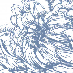 Flowers Pattern, blue