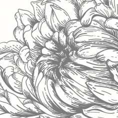 Flowers Pattern, grey