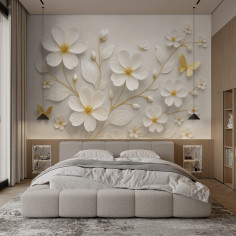 Flowers and butterflies