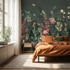 Blooming garden, green