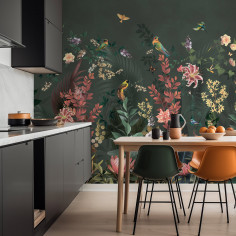 Blooming garden, green