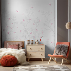 Butterfly Garden, pink