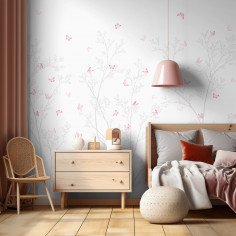 Butterfly Garden, pink