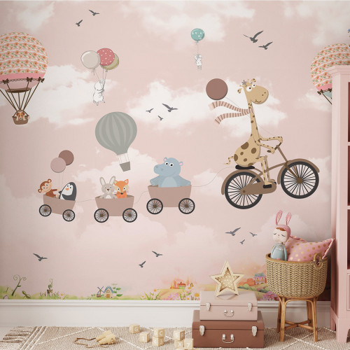 Fairytale animals, pink