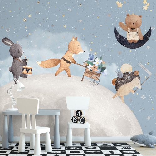 Animals on the moon, Blue