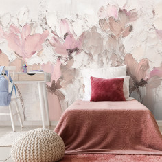Stucco Bas-relief Flowers