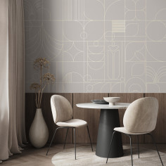 Contours of light, beige
