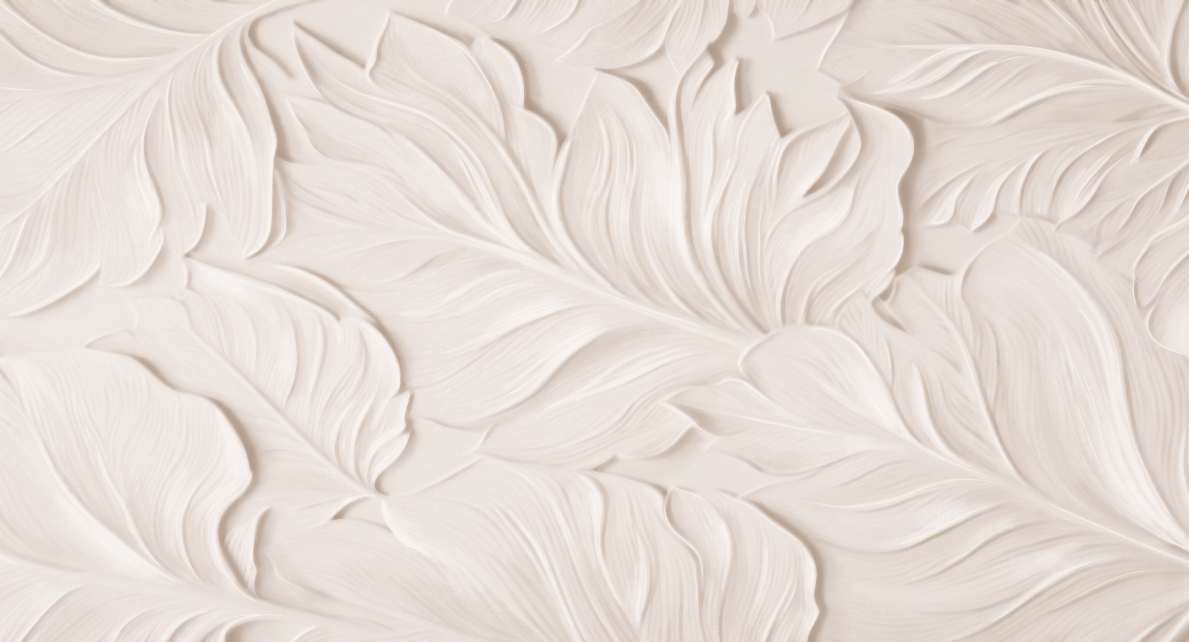 Leaves, beige