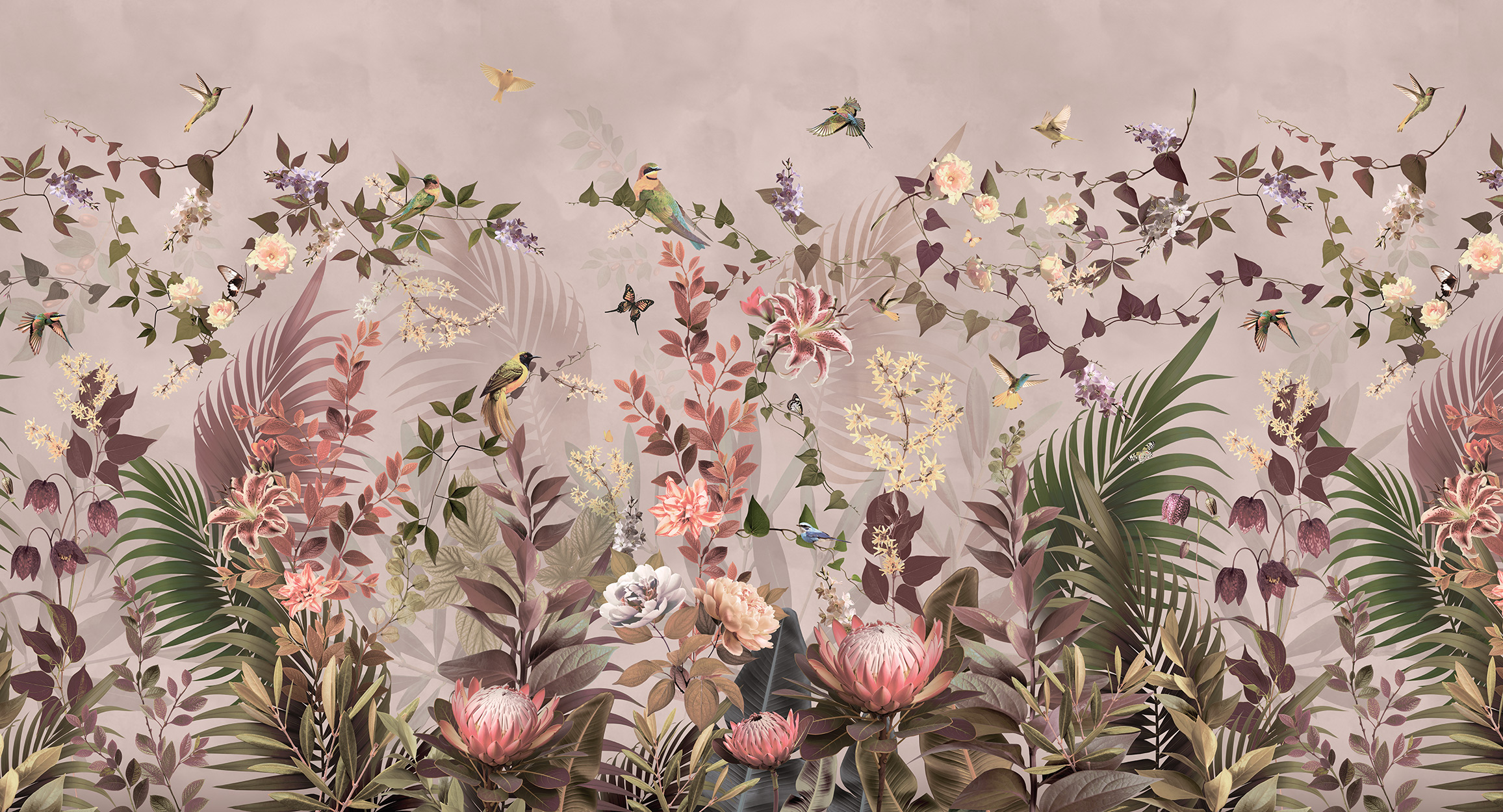 Blooming garden, pink