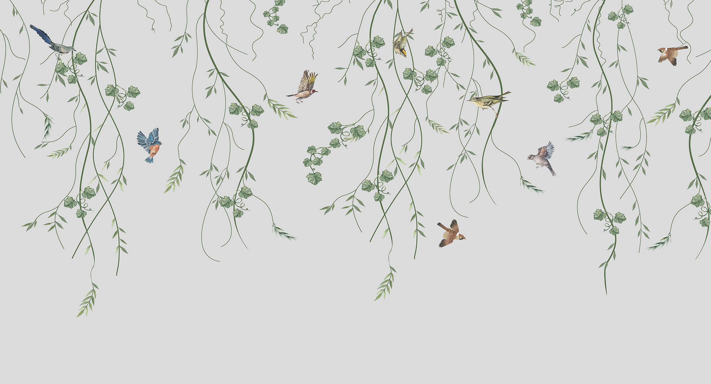 Liana Birds, white