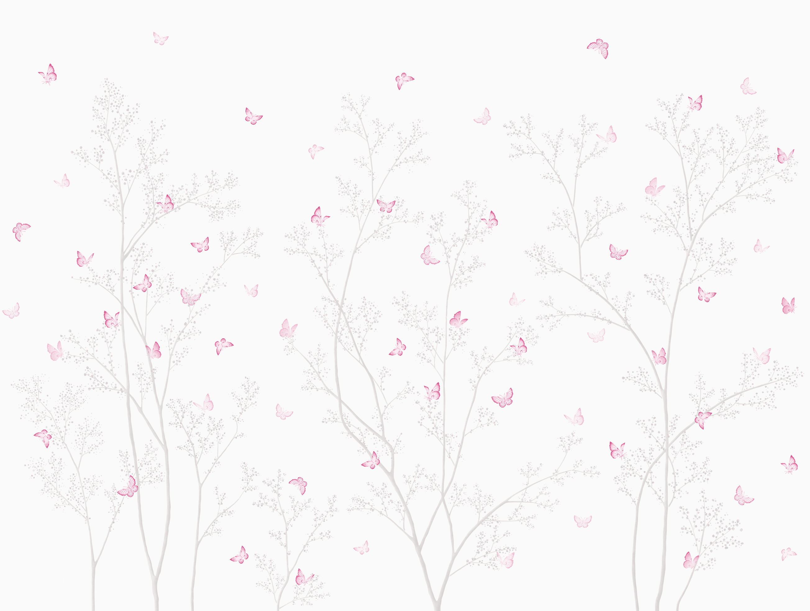 Butterfly Garden, pink
