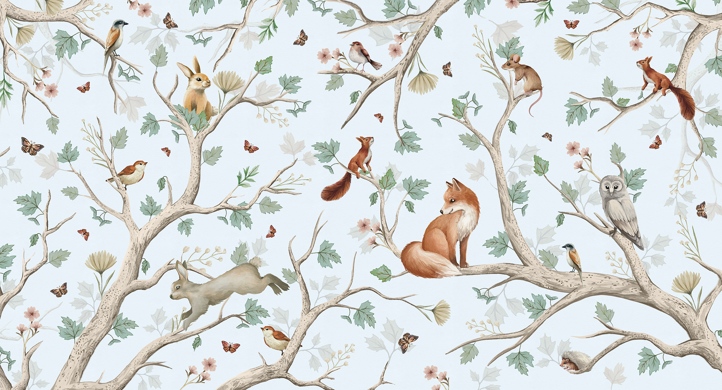 Forest fairy tale, blue
