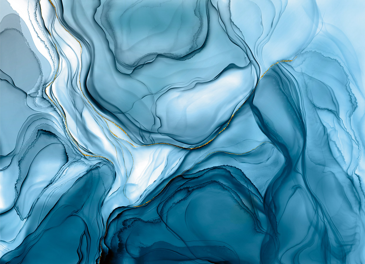 Фотообои Ink Paint, Blue
