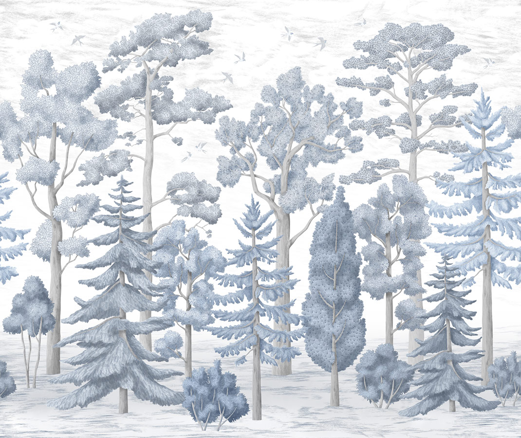 Фотообои Scandinavian Forest, Blue